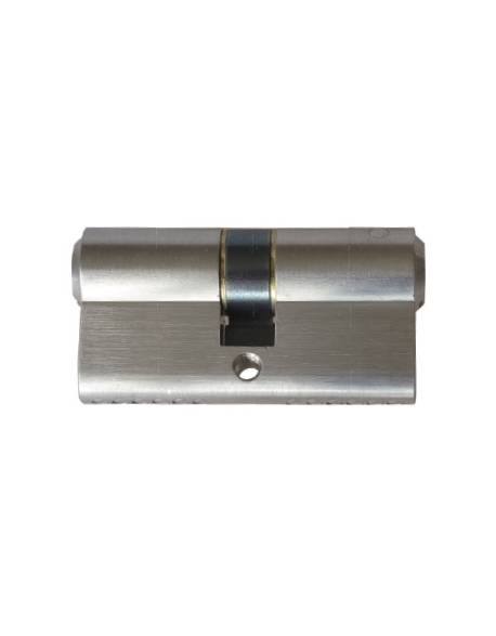 Demi Cyl.euro.prémonté EXS 2000  30x10, nickelé mat sans clef