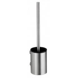 Ensemble balai/brosse WC mural, inox brossé 304