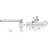 Ferme-porte DC 200 sans bras, force 2-4, argent