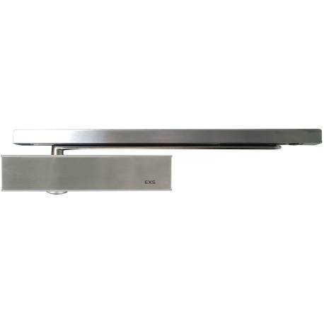 Ferme-porte EXS 510, capot 3 côtés inox, force 1-4, glissière inox