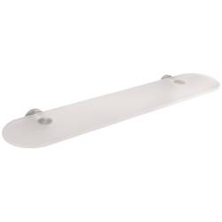 Tablette verre 600 mm, chromé/verre, BASIC