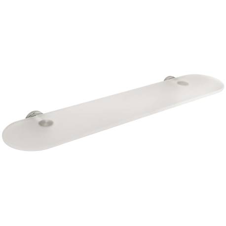 Tablette verre 600 mm, chromé/verre, BASIC