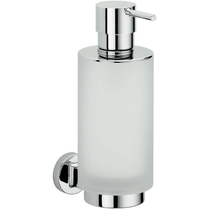 kielle Oudee - Distributeur de savon avec support, verre dépoli/noir mat  40102004