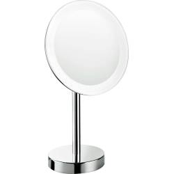 Miroir grossissant (3x) avec LED à poser, chromé, COMPLEMENTS