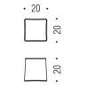 Bouton de meuble F514, chromé sat