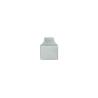 Bouton de meuble F536, chromé mat