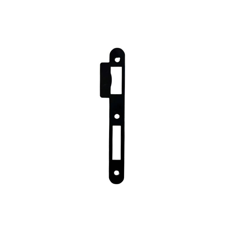 Gâche double empennage pour serrure EXS noire