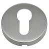 Paire de rosaces rondes Soft-Line clé I Ø 50 mm, inox brossé 202