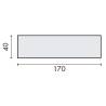 Plaque adhesive-PORTE COUPE/PAS D'OBSTACLE A LA FERM.-170x40