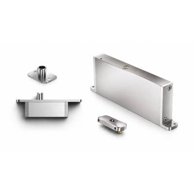 Ensemble pivot Système M+ réf. STM+D/TP70 avec plaque rectangulaire inox