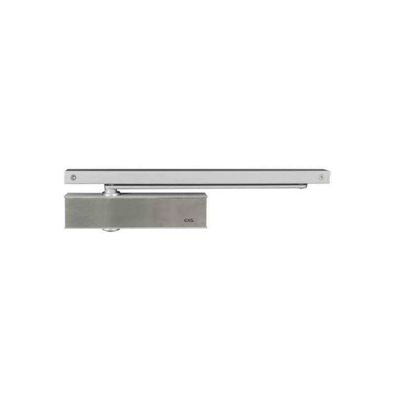 Ferme-porte EXS 310, capot 3 côtés inox, force 1-3, argent