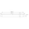 Profil équerre pour coulisse de ferme-porte EXS 310/410