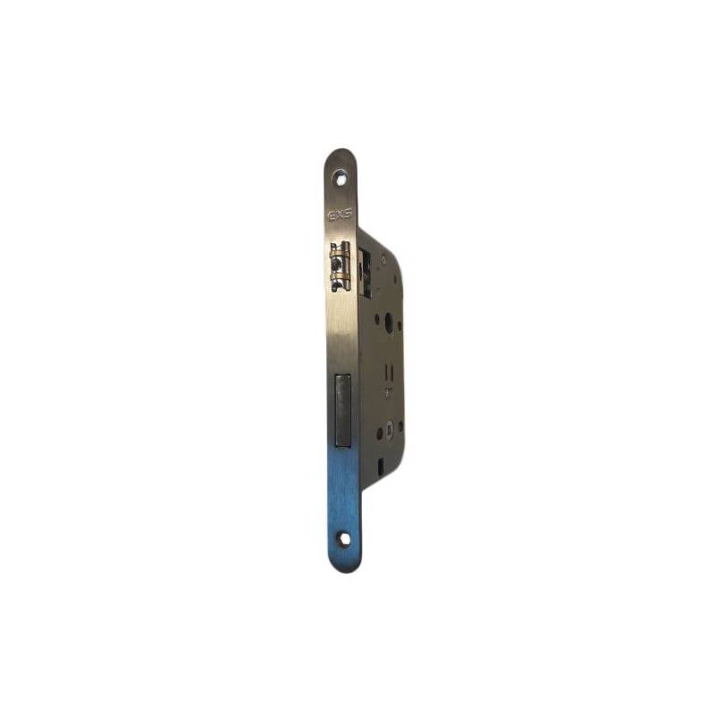 Serrure EXS 17, condamnation à rouleau axe 50 mm  bouts ronds inox sans gache