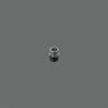 Rosace batteuse percement int. diamètre 17 mm, inox brossé 316
