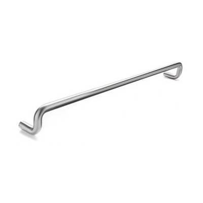 Poignée de tirage déportée Ø 19 mm, filetée, entraxe 125 mm, inox brossé 316