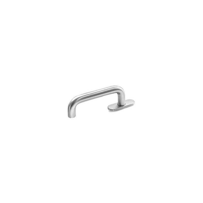 Béquille de fenêtre U 14 mm, inox brossé 316