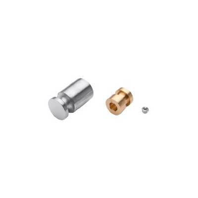 Patère Ø 14 mm, inox brossé 316