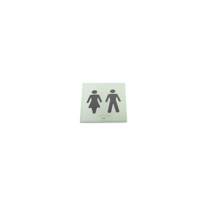 Pictogramme carré à coller 86x86 mm, Unisex, acrylique