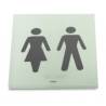 Pictogramme carré à coller 86x86 mm, Unisex, acrylique