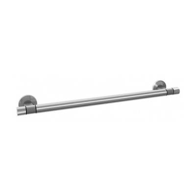 Barre de maintien PMR avec embouts droits, lg 859 mm, inox brossé 316