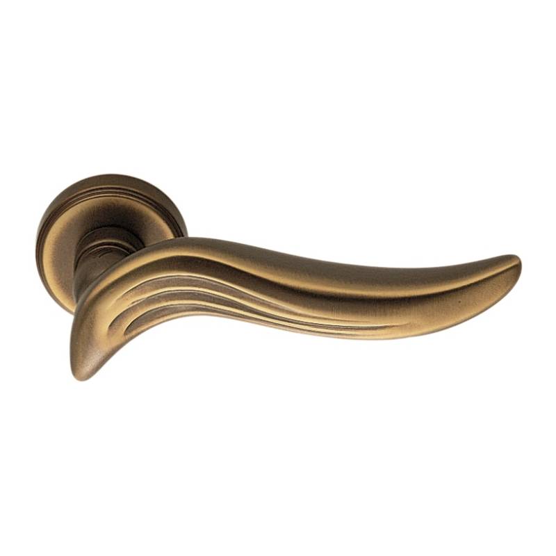 Paire de béquilles PIUMA sur rosace ronde, bronze