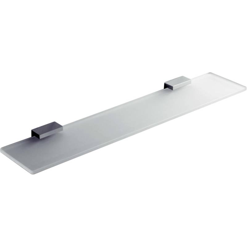 Tablette verre 600 mm, chromé/verre, LOOK
