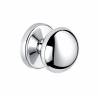 Bouton fixe ROBOT 45, Ø 55 mm sur rosace ronde, chromé