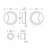 Cuvette encastrée OPEN Ø 57 mm, blanche