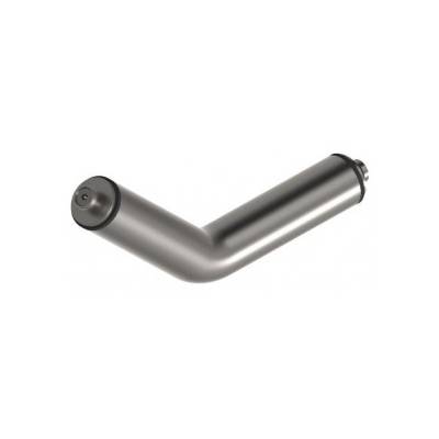 Tube coudé à 45°, inox brossé 316