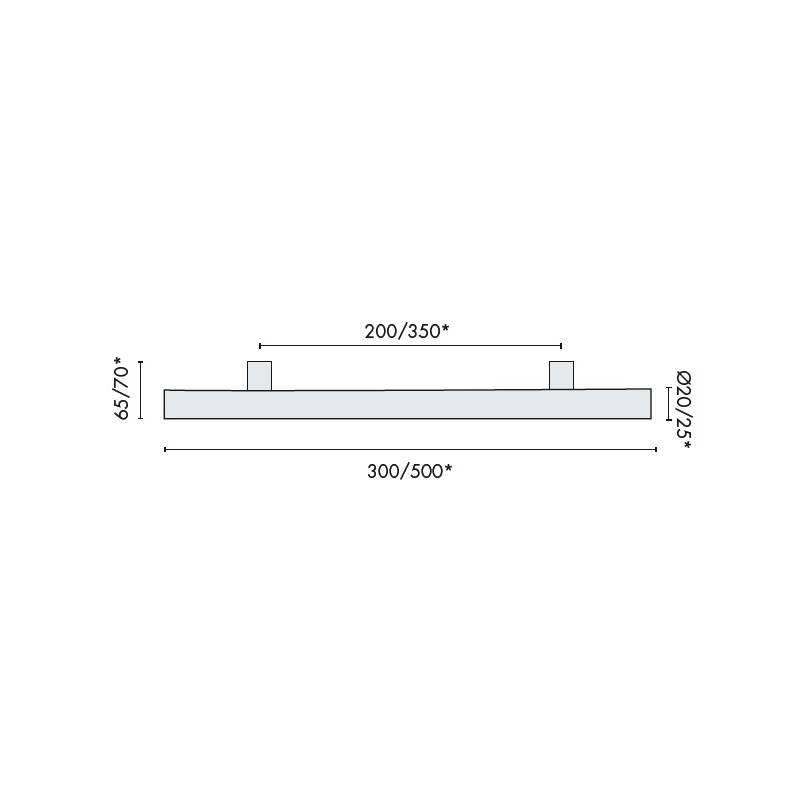 Poignée de tirage TT Ø 20 mm, inox brossé 304