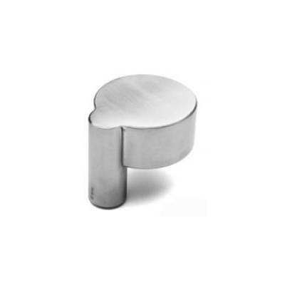 Bouton déporté fixe, inox brossé 316