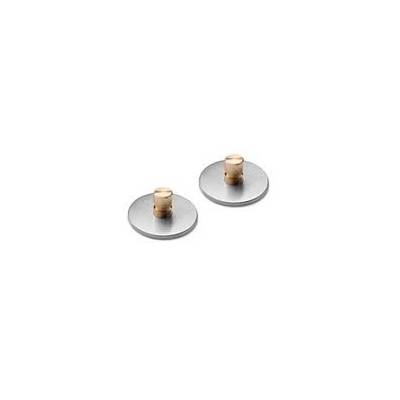 Paire de rosaces de fixation pour poignée Ø 32 mm