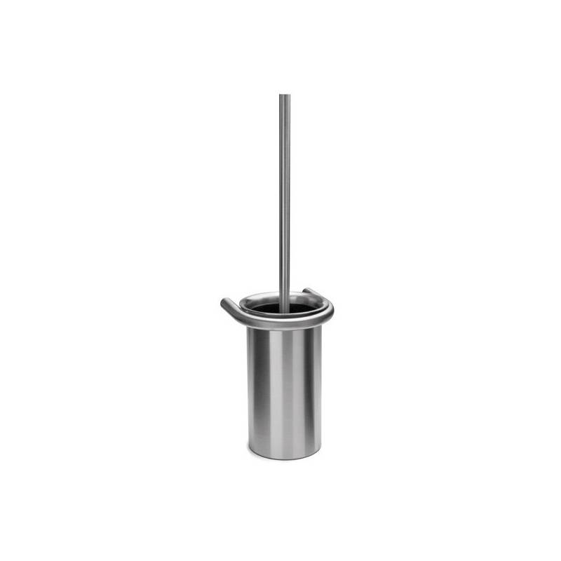 Ensemble balai/brosse WC mural, inox brossé 316