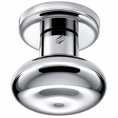 Bouton fixe ROBOT 45, Ø 55 mm sur rosace ronde, chromé