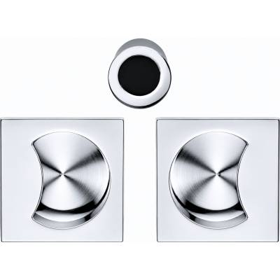 Cuvette encastrée OPEN SQ, carrée 57 mm, chromé